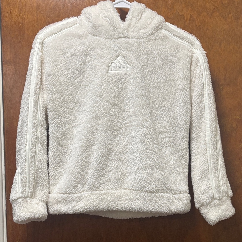 Adidas Cream Plush Hoodie
